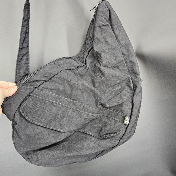 Ameribag Handbags - AmeriBag Healthy Back Bag Sling Womens Large Black Nylon Crossbody Shoulder USA